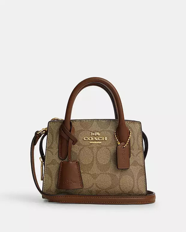 Andrea Mini Carryall In Signature Canvas | Coach Outlet CA