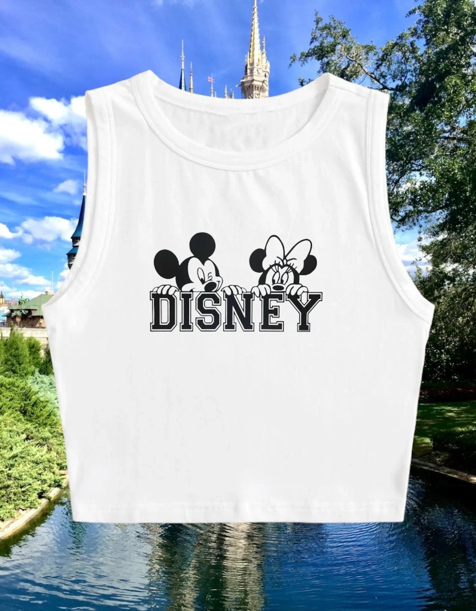 Peeking Crop Top | Disney Inspired Crop Top | Mickey & Minnie Crop Top | Mickey - Minnie Shirt - ... | Etsy (US)