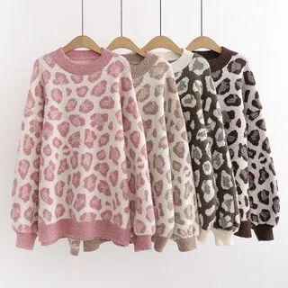Leopard Print Sweater | YesStyle Global