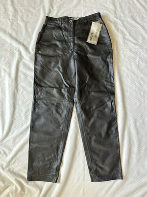 Tower Hill collection Women Size 12x30.5" Vintage 100%Leather Pants | eBay | eBay US