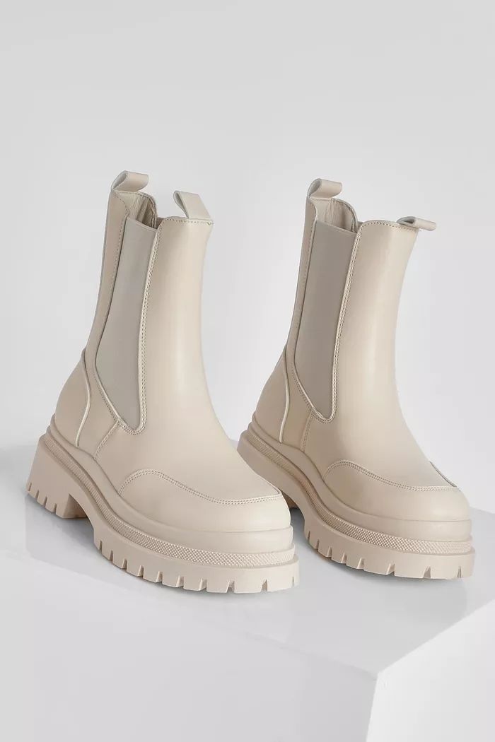 Chunky Wave Sole Chelsea Boots | Boohoo.com (UK & IE)