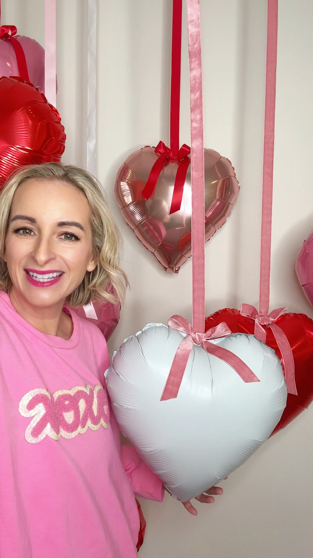 Heart balloon backdrop with hot glue🎈🩷🎀


#LTKHome #LTKValentine #LTKSeasonal
