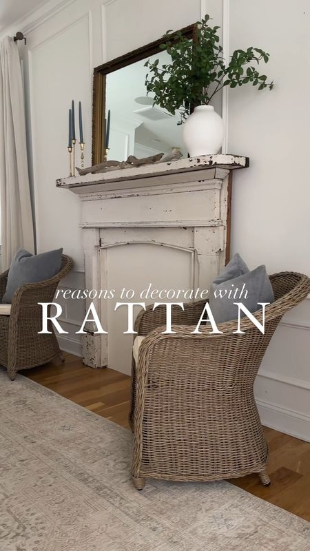 Reasons to use rattan in decor? It is classic, timeless, & durable. I recently acquired this stunning historic mantel for my bedroom but the long empty space felt empty, like it was missing something. I added these gorgeous chairs from @oka to add warmth and texture for the space. #myokahome #ad 

The best part? They’re outdoor and perfect for my family with little kids and messy hands! Oka is a British-based brand that specializes in the “magic mix” of blending globally-inspired decor, playful patterns, and interesting textures to create a unique, yet timeless, collection of pieces. While you can shop online, they also have three locations in the US, Dallas, Houston & Westport.

Comment LINKS and I will DM you the decor in this post!
 #coastalhome #coastalliving #charlestonsc #rattanfurniture #outdoorfurniture

#LTKSeasonal #LTKhome #LTKstyletip