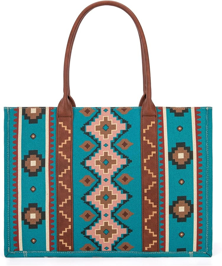 Wrangler Tote Bag for Women Western Aztec Purse and Handbag Set | Amazon (US)