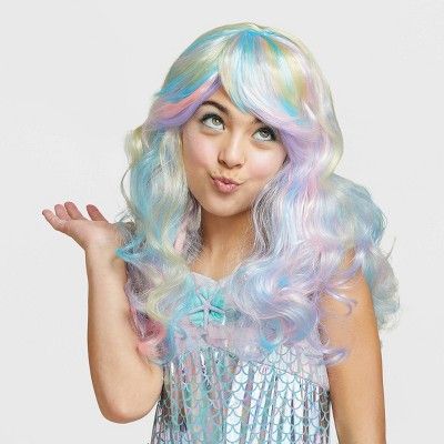 Kids' Mermaid Halloween Costume Wig - Hyde & EEK! Boutique™ | Target