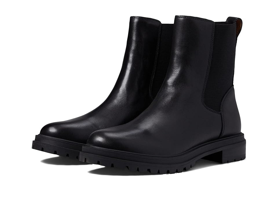 Madewell The Bradley Chelsea Lugsole Boot (True Black) Women's Boots | Zappos