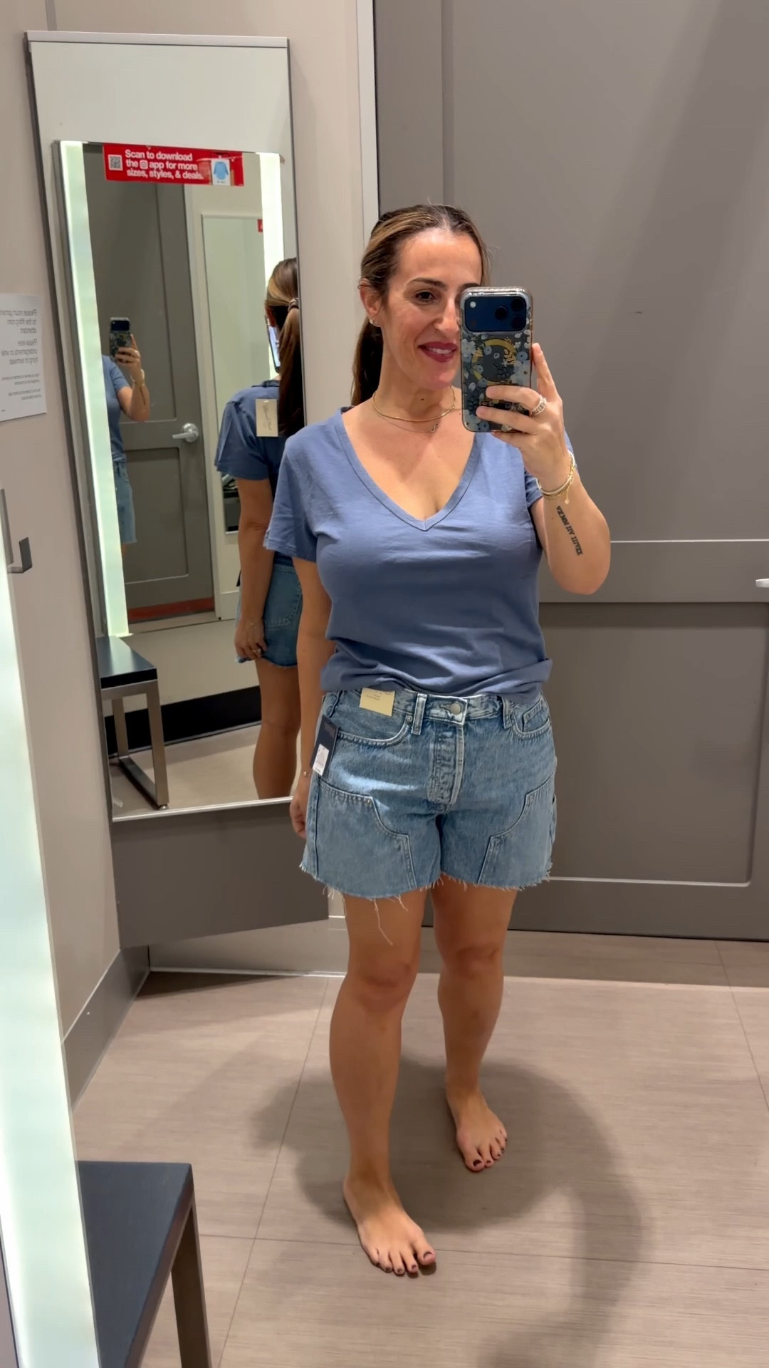 These shorts are adorable and giving all the FP feels.
The shorts run roomy. First pair is my tts 8 and second is the size down 6.
Medium in the tops.

#LTKootd #LTKOver40 #LTKSeasonal