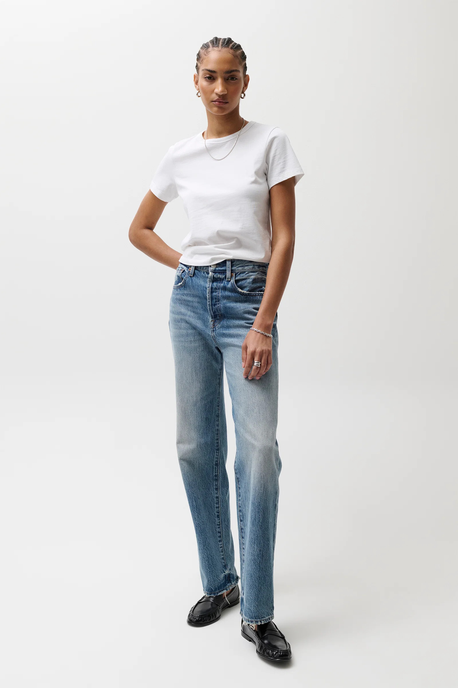 Cassie Super High Rise Straight Jean - Serpentine Vintage | Pistola Denim