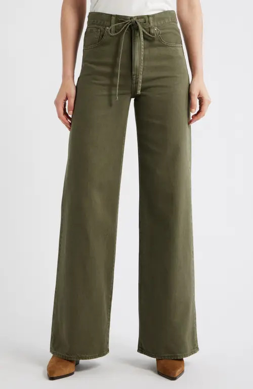 Madewell The Ultimate Wide-Leg Jeans in Airy Denim in Faded Ivy at Nordstrom, Size 32 | Nordstrom