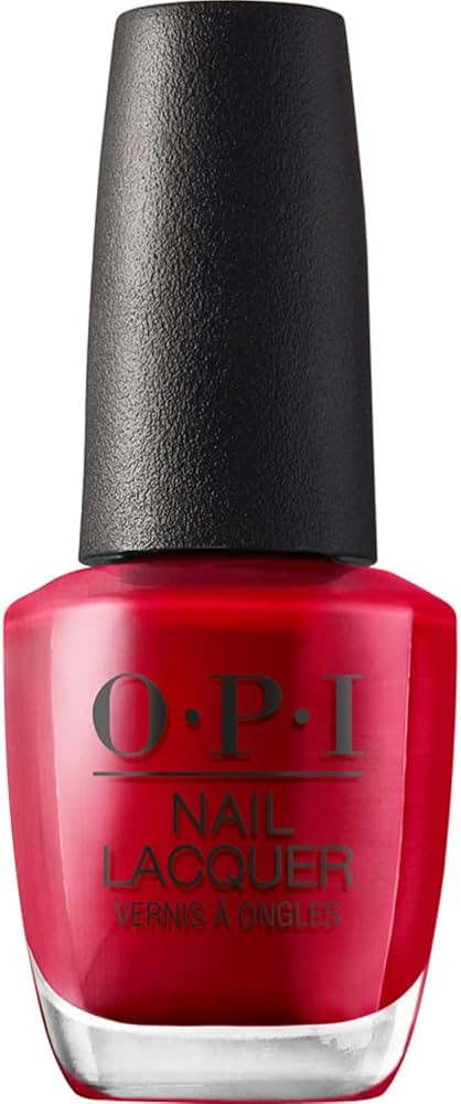 OPI Nail Lacquer The Thrill of Brazil | Opaque Bright Red Crème Chip Resistant Nail Polish | Veg... | Amazon (US)
