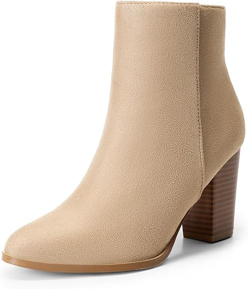 DREAM PAIRS Women's Ankle Boots Chunky Block Heel Booties | Amazon (US)