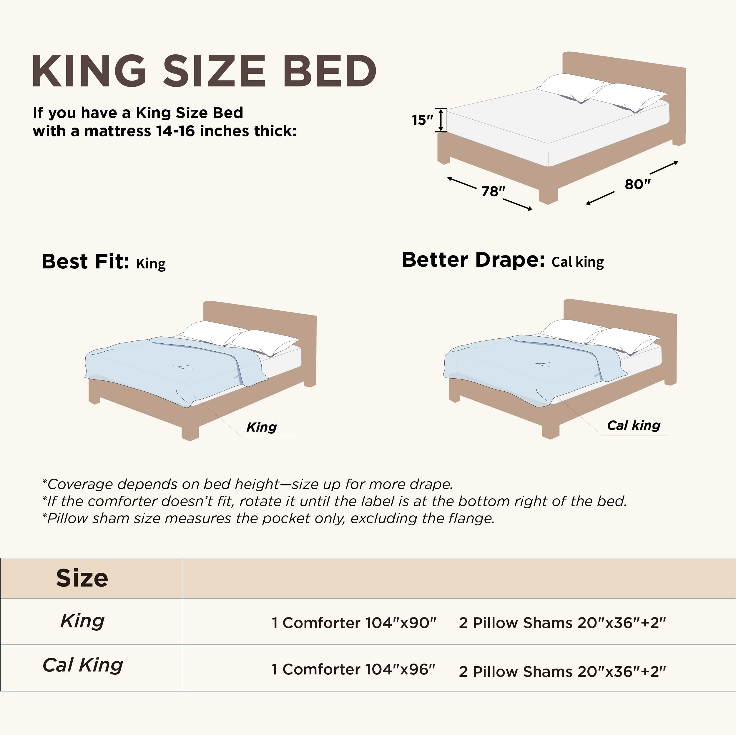 Bedsure King Comforter Set - Beige Comforter, Boho Tufted Shabby Chic Bedding, 3 Pieces Vintage F... | Amazon (US)