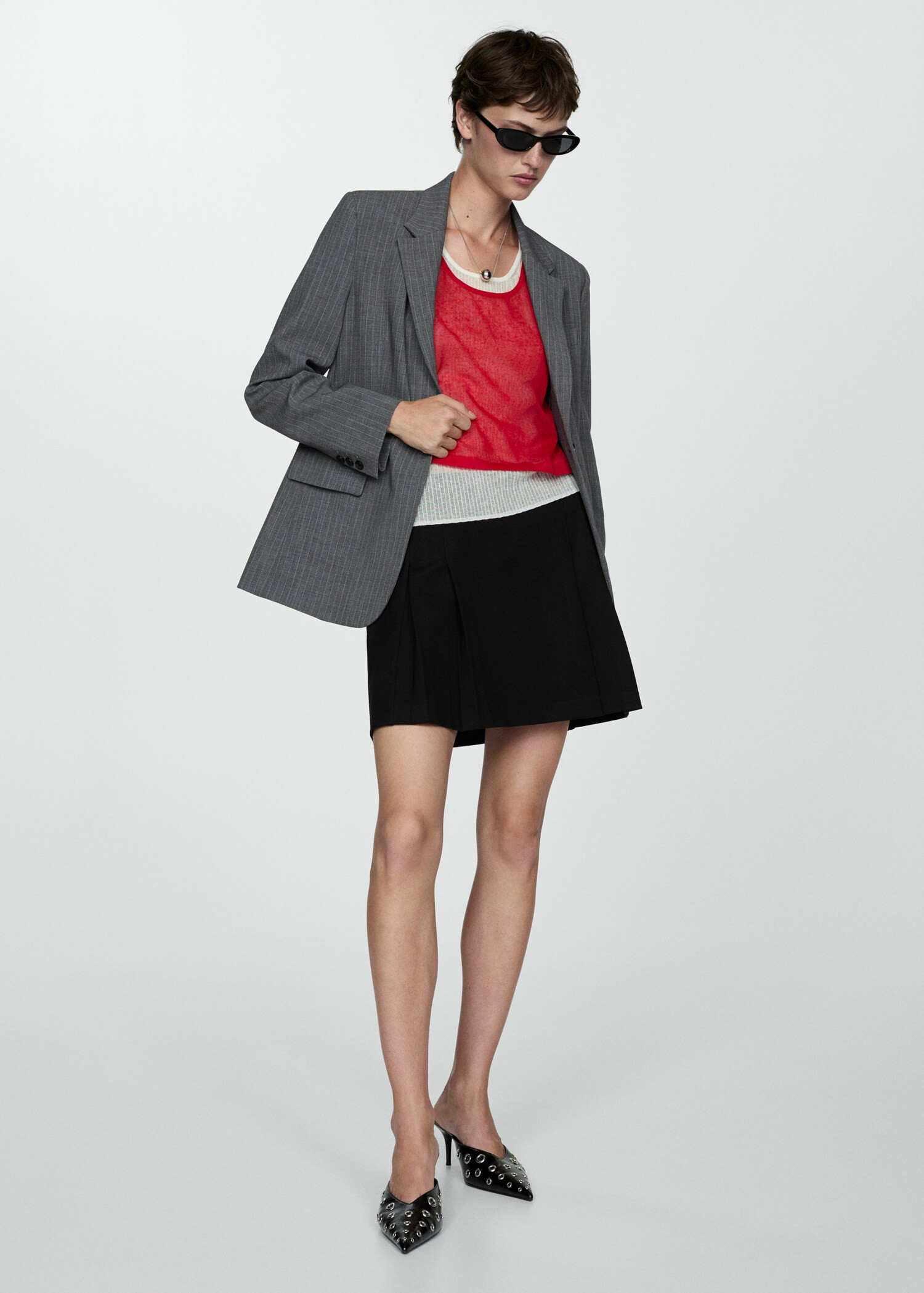 Pleated mini-skirt - Women | MANGO Netherlands | Mango EU