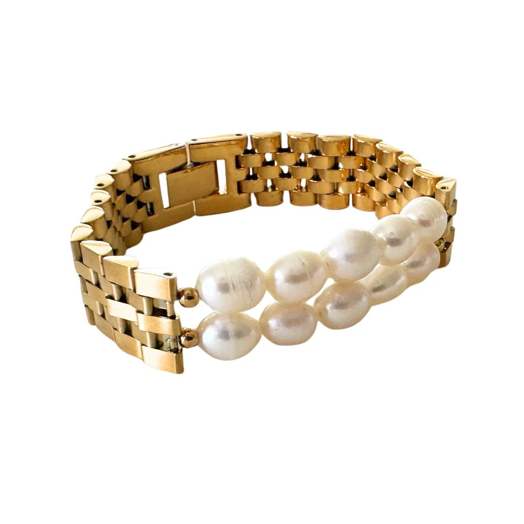 Pearl Link Bracelet | Tori Bradburry