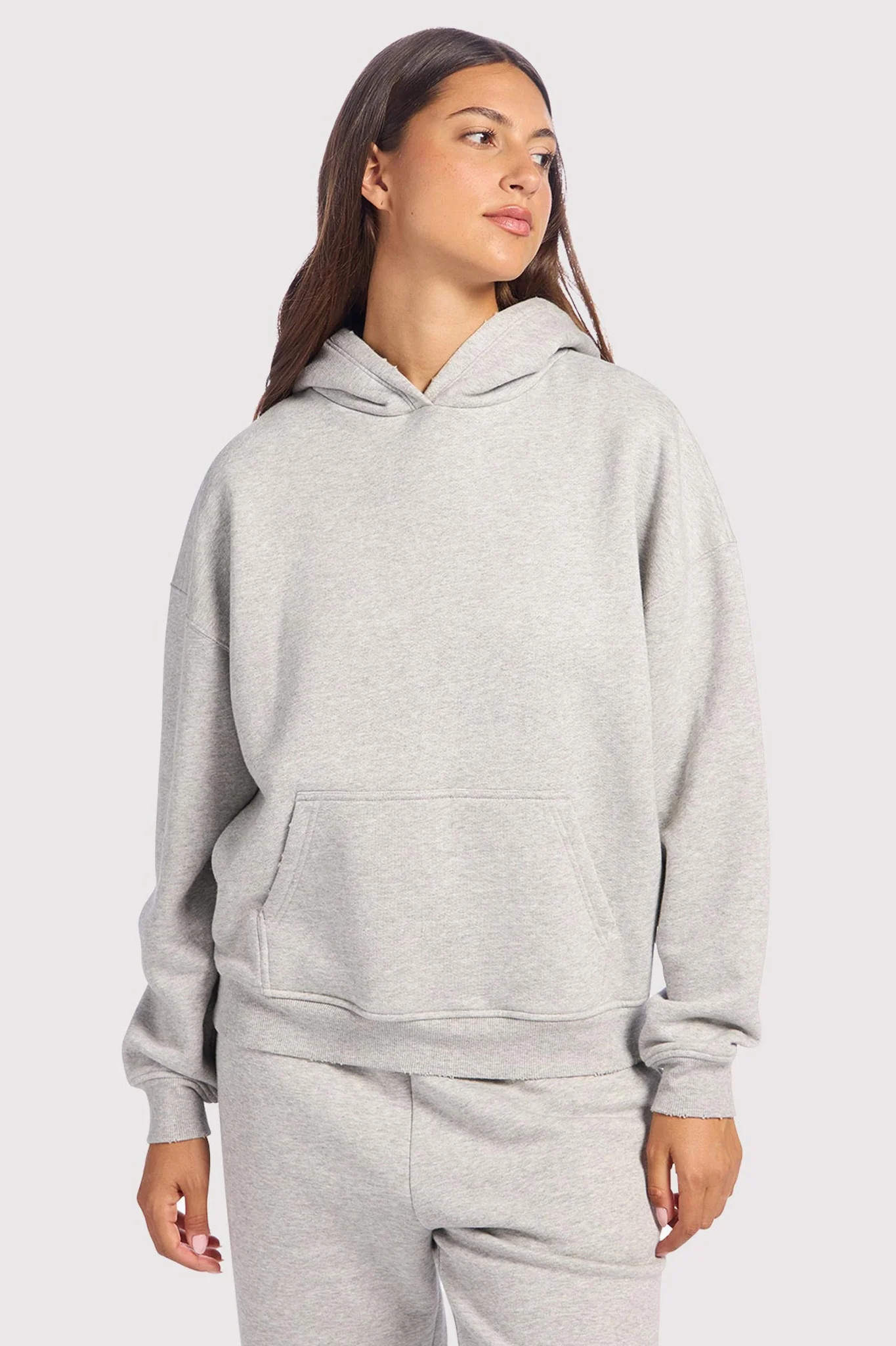 Vintage Fleece Hoodie | Heather Grey | nuuds