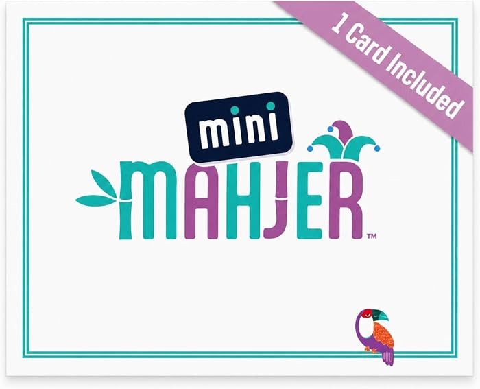 Mini Mahjer Card for Beginner Mahjong, 3 Levels of Play, Family Game Night | Amazon (US)