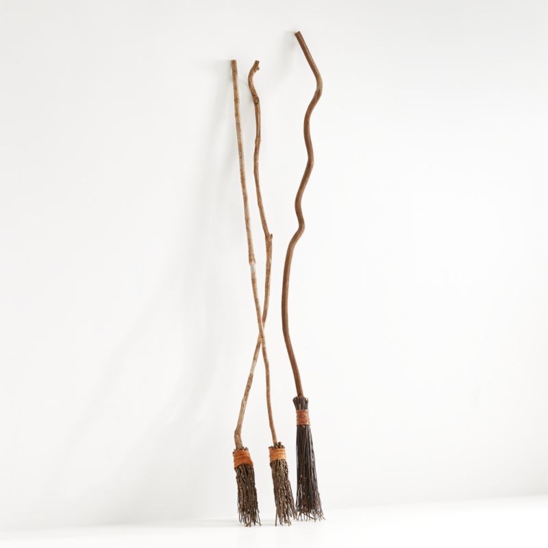 Witches' Brooms, Set of 3 + Reviews | Crate & Barrel | Crate & Barrel