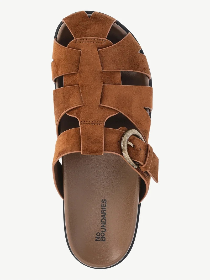 No Boundaries Faux Suede Fisherman Clogs, Women's | Walmart (US)