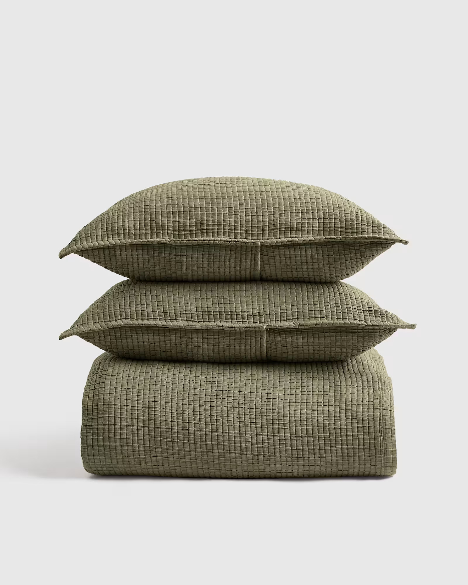 Organic Ribbed Cotton Coverlet Set | Quince