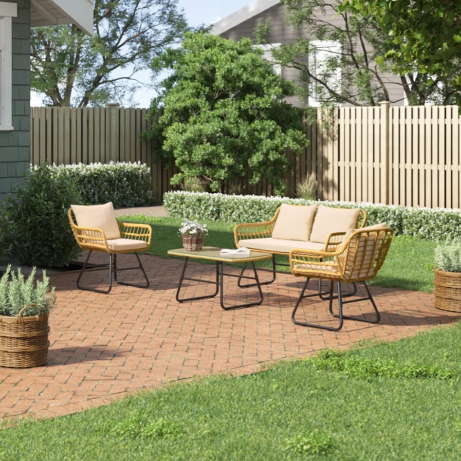 Wayfair Patio Set Sale
Couches, sofas, interior furniture, wooden chairs, rattan furniture, beds bed frame, neutral color rugs, neutral living room furniture, barstools, sectional, modular furniture, coffee table, love seat

#LTKSeasonal #LTKsalealert #LTKhome