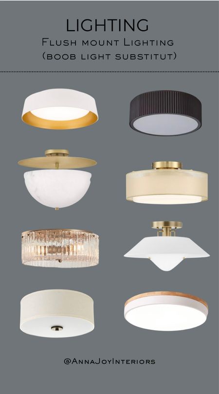 Lighting options!!! So many to choose from! These are great replacements for “boob” lights, and will give a facelift to any given space. 💡✨


#LTKhome #LTKfindsunder100 #LTKstyletip