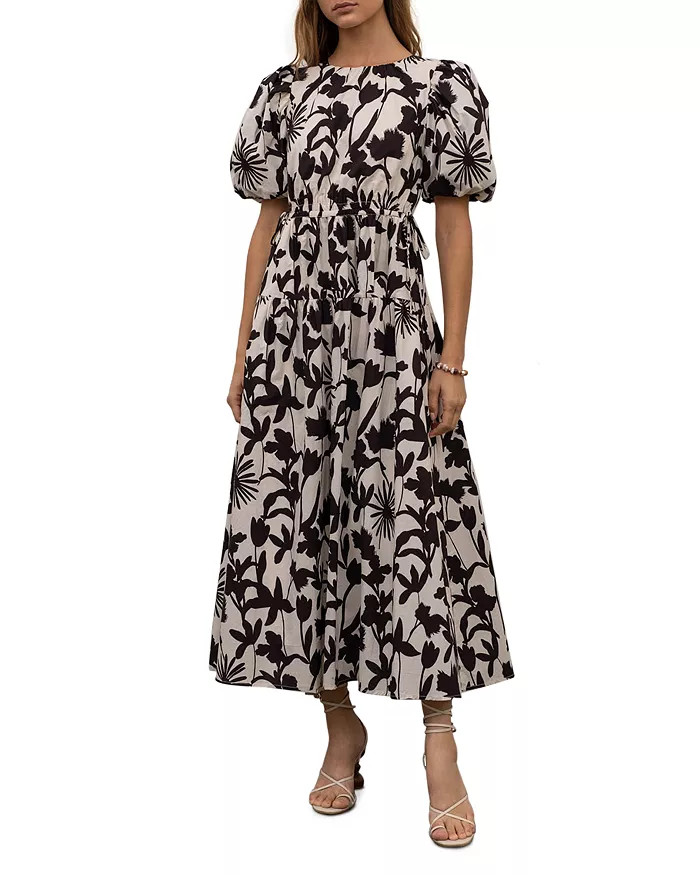 Puff Sleeve Midi Dress | Bloomingdale's (US)