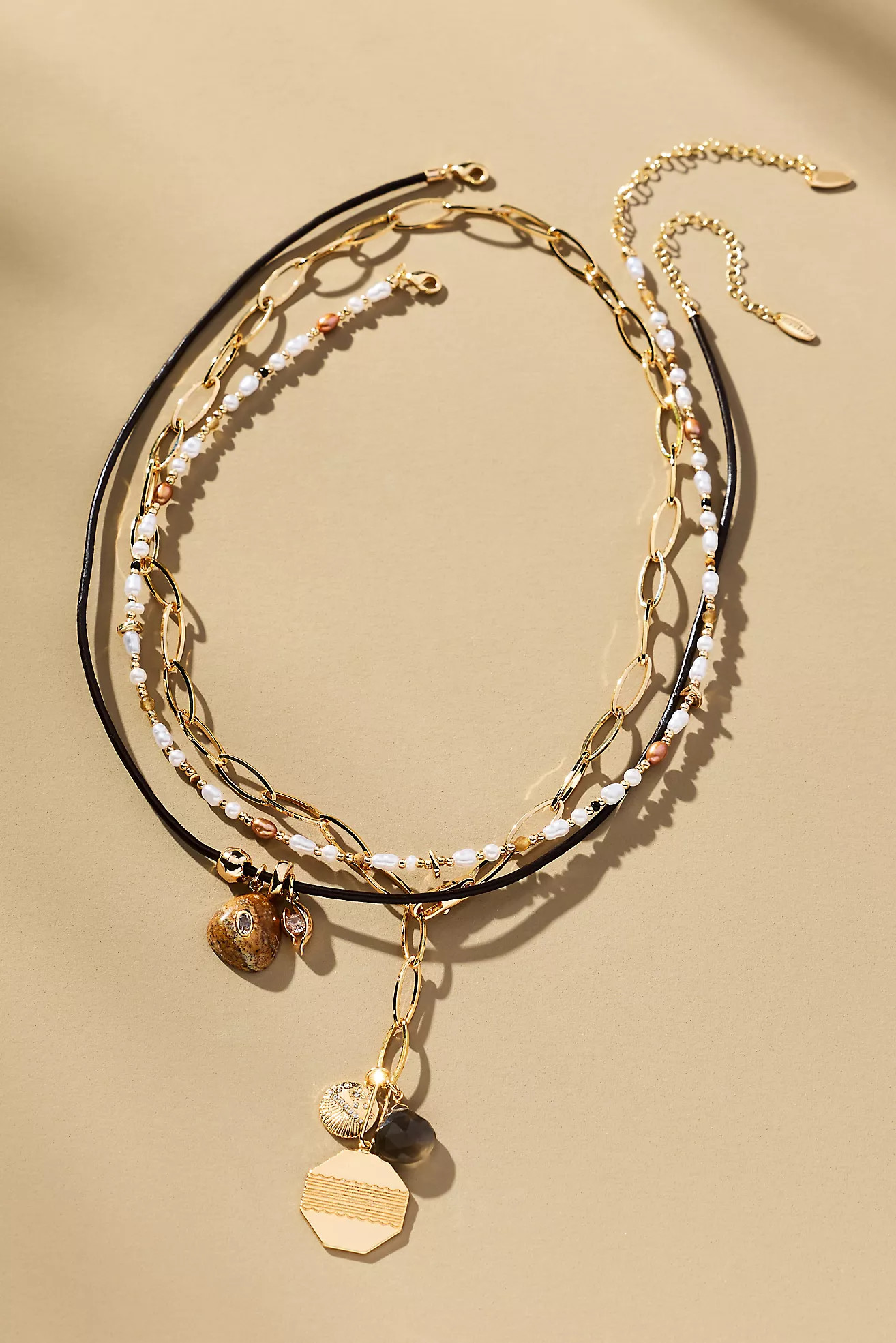 Shades of Sea Layered Necklaces: Charm Edition | Anthropologie (US)