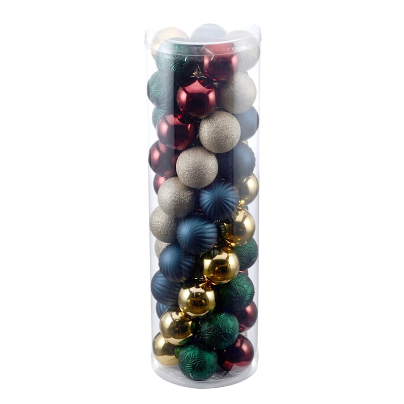 50-Count Shatterproof Ornament Mix, 2.36" | At Home