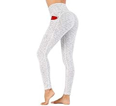 Ewedoos Women's Yoga Pants with Pockets - Leggings with Pockets, High Waist Tummy Control Non See... | Amazon (US)