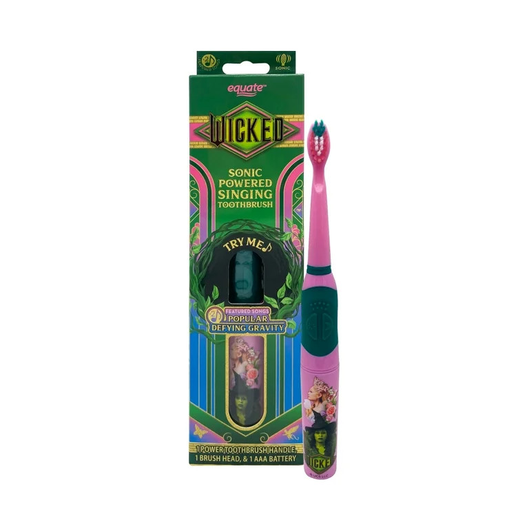 Wicked Sonic Powered Singing Toothbrush with 2 Featured Songs, Smart Timer, and Replaceable Head | Walmart (US)