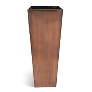 Stainless Steel Tapered Planter | Grandin Road | Grandin Road