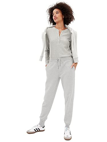 GAP Womens Logo Fleece Joggers Sweatpants, Light Heather Grey B08, XX-Large US | Amazon (US)
