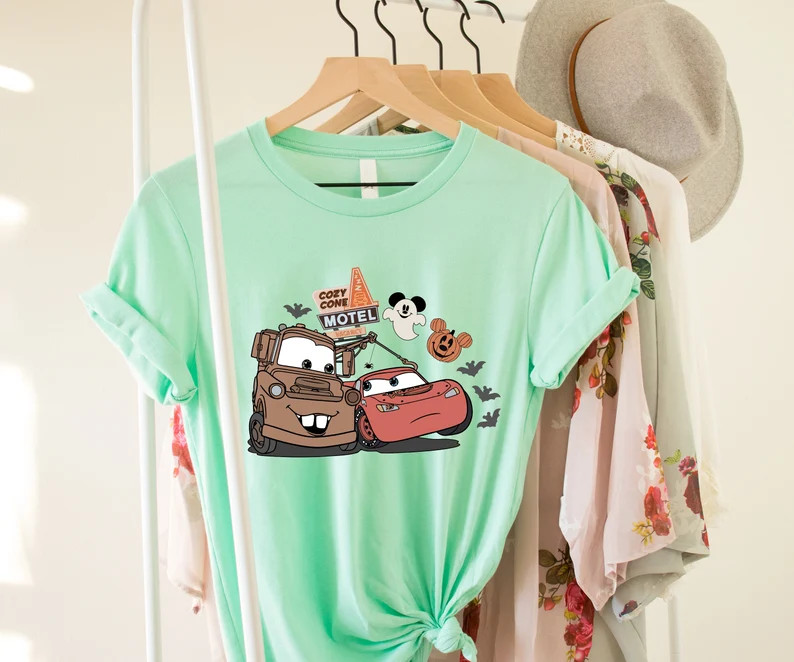 Retro Lightning Mcqueen Halloween Shirt, Disney Cars Halloween Shirt, Disney Halloween Shirt, Pix... | Etsy (US)
