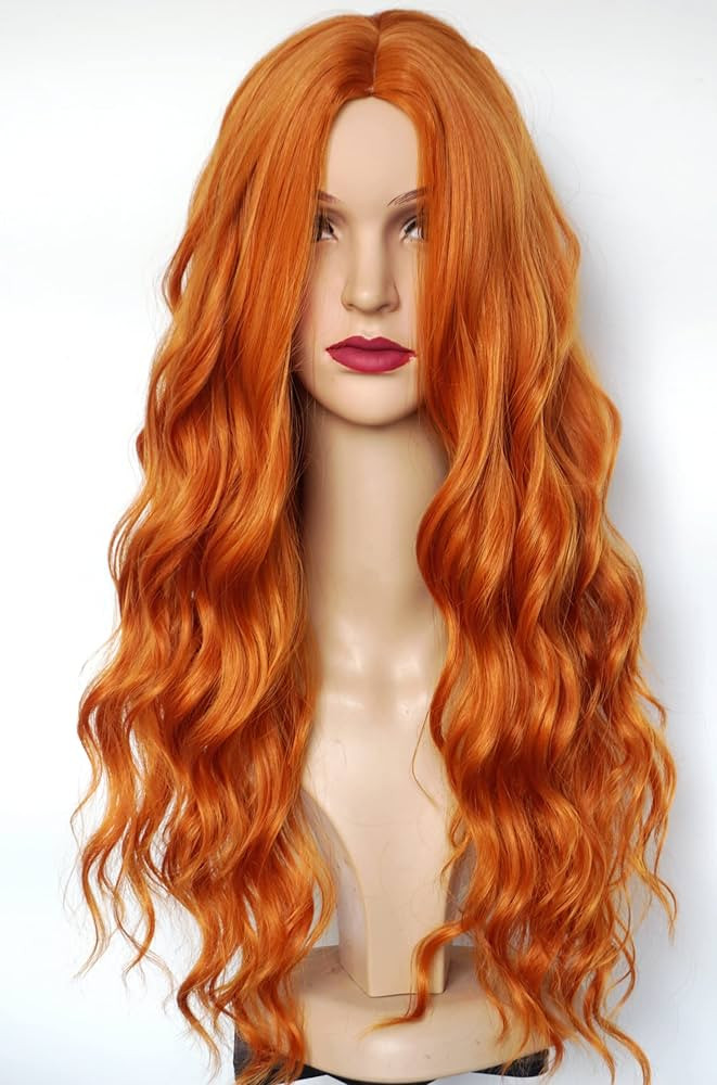 Long Ginger Wigs ginger red wig braids wigs long red curly Wigs Synthetic Heat Resistant fiber Ha... | Amazon (US)