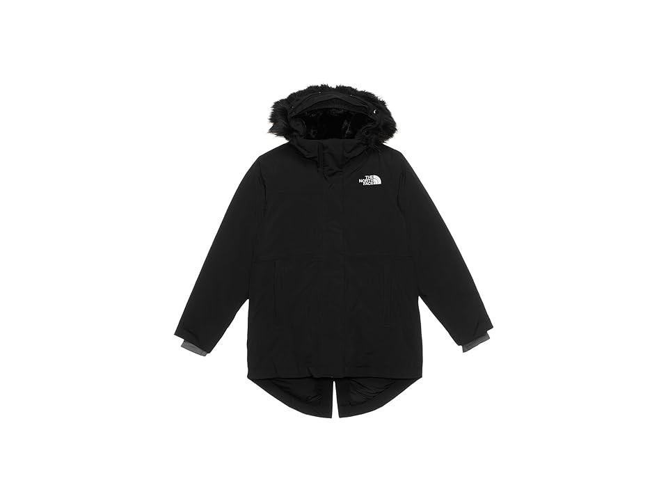 The North Face Kids Arctic Parka (Little Kid/Big Kid) Girl's Coat TNF Black : LG (12 Big Kid), Down/Fleece/Nylon | Zappos