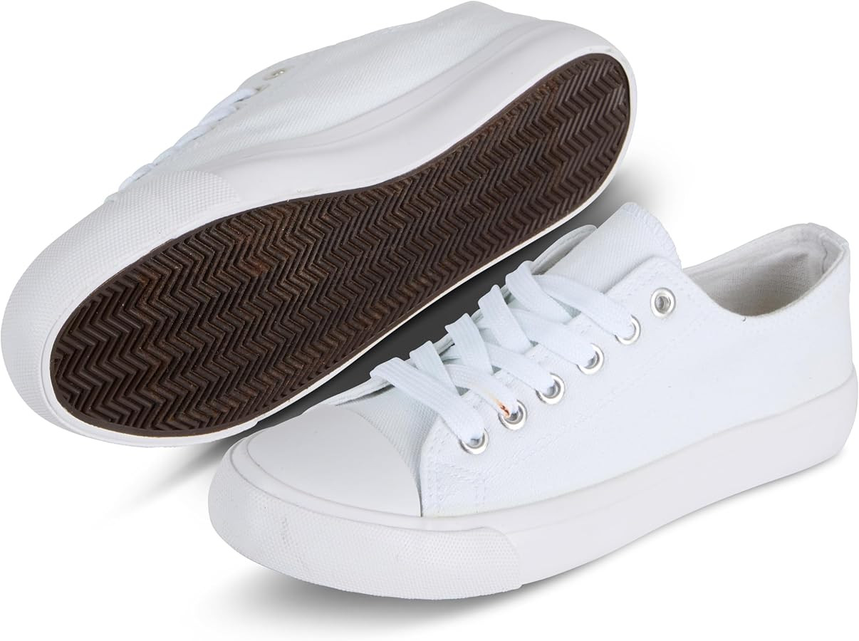 Canvas Shoes for Women Casual Low Top Sneakers Fashion Womens Tennis Shoes for Everyday Wear | Amazon (US)