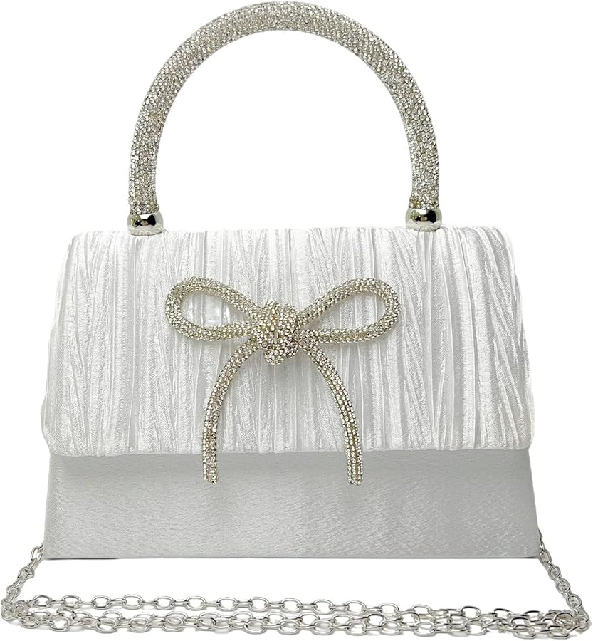 Women Evening Bag Sparkly Bow Clutch Purses Wedding Glitter Rhinestone Clutch Bags Dressy Handbag... | Amazon (CA)