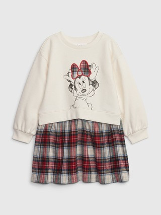 babyGap &amp;#124 Disney Minnie Mouse 2-in-1 Sweatshirt Dress | Gap (CA)