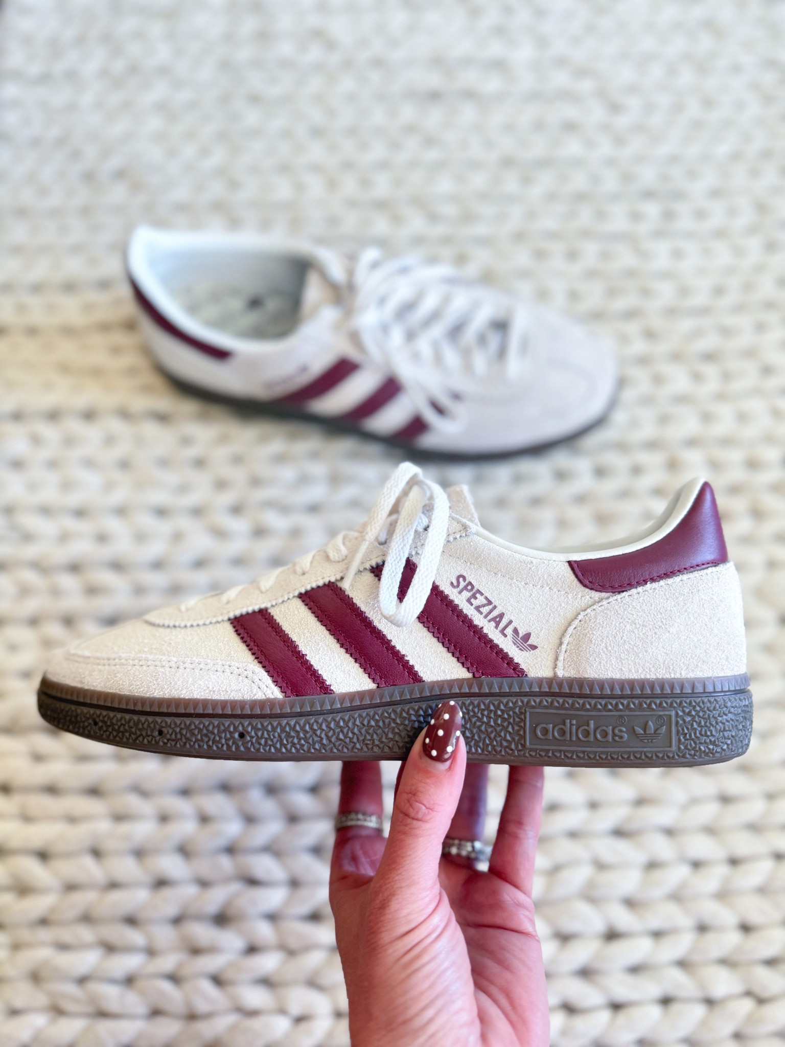 These Adidas Spezial sneakers are giving vintage varsity in the best way. The burgundy stripe detail makes them feel fall-ready. They’re comfortable, classic, & a must if you’re into that clean, everyday sneaker vibe. 

adidas spezial sneakers - fall fashion sneakers - trending fall shoes - burgundy adidas sneakers - retro adidas style - classic adidas look - neutral fall outfit - comfy casual sneaker - adidas fall collection - viral fall sneaker - womens fall sneaker trend - ltk fall sneaker pick - street style sneaker - fall capsule wardrobe - everyday casual shoes

#LTKShoeCrush #LTKStyleTip #LTKActive