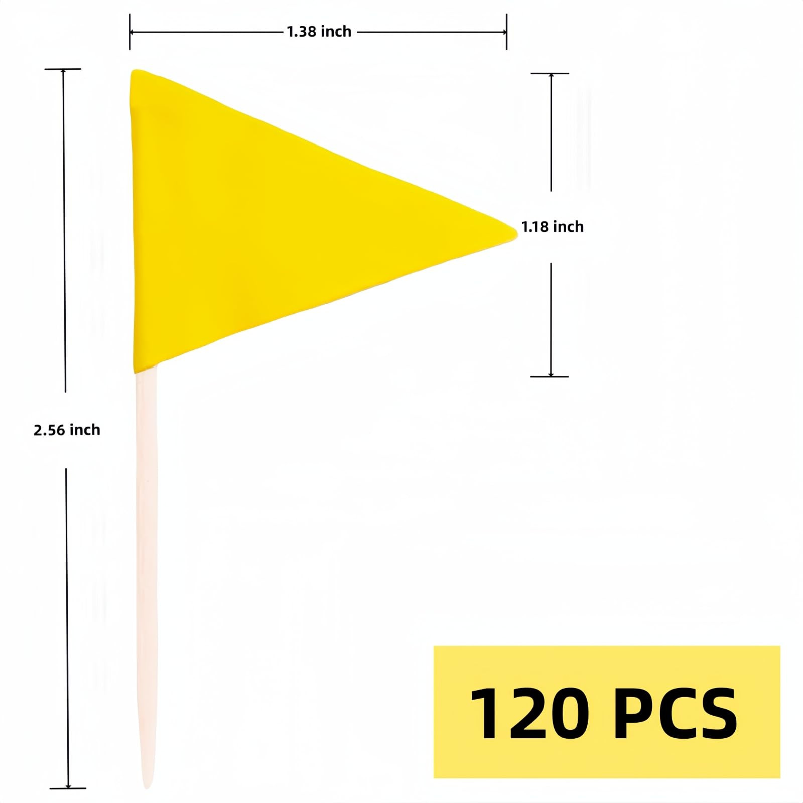120 Pcs Solid Blank Triangle Toothpick Flag, Mini Blank Toothpick Flag Cupcake Toppers, DIY Decor... | Amazon (US)