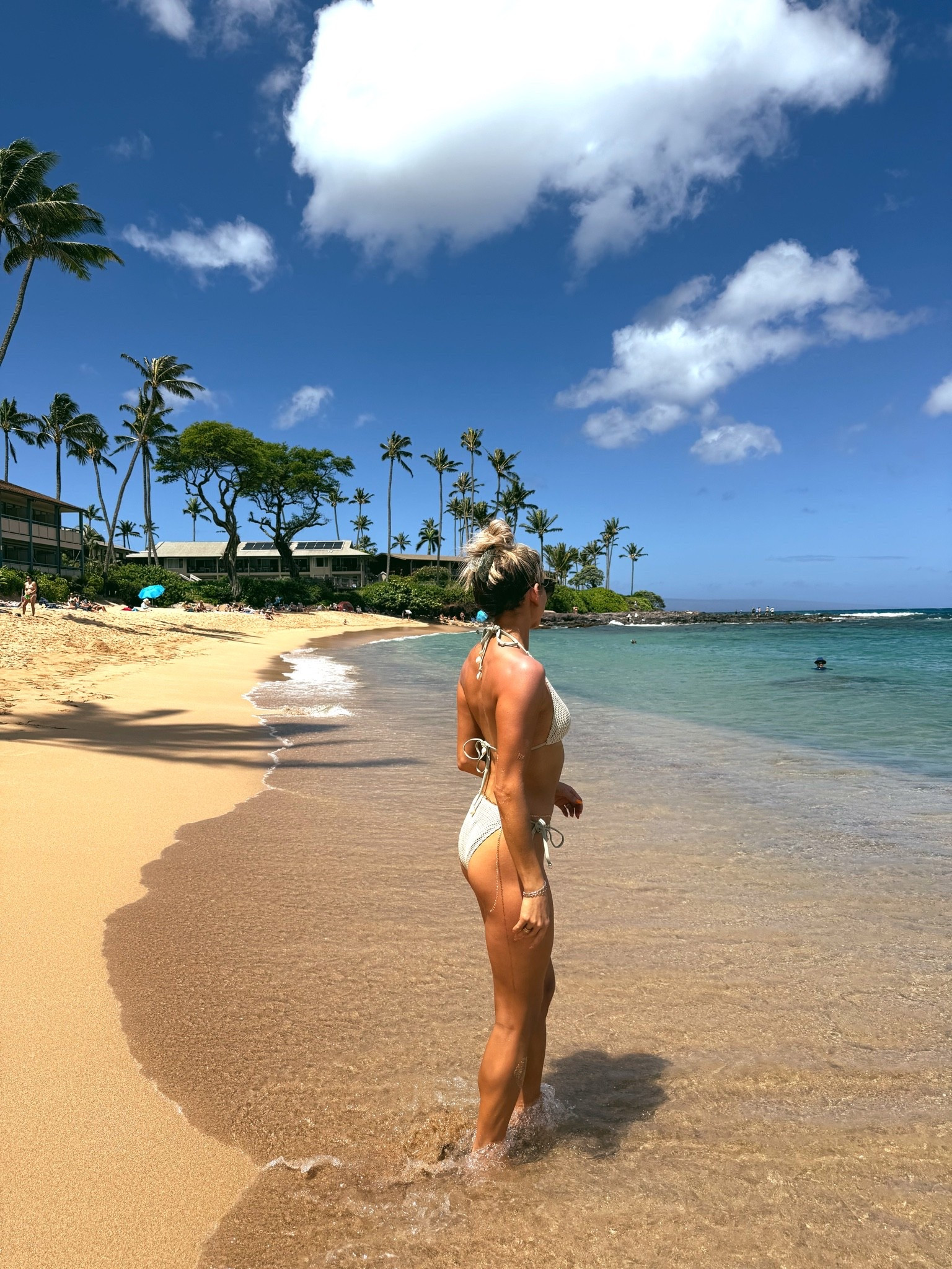 Another Hawaii beach fit! Love this Amazon two piece swimsuit and crochet cover up dress. Also linking my belly chain, flip flops and beach bag

#LTKootd #LTKgrwm #LTKTravel