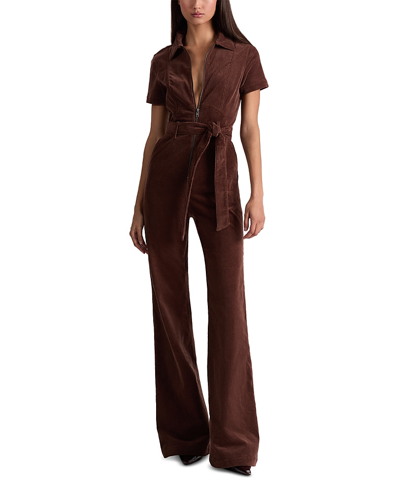 Alice and Olivia Corduroy Wide Leg Jumpsuit | Bloomingdale's (US)