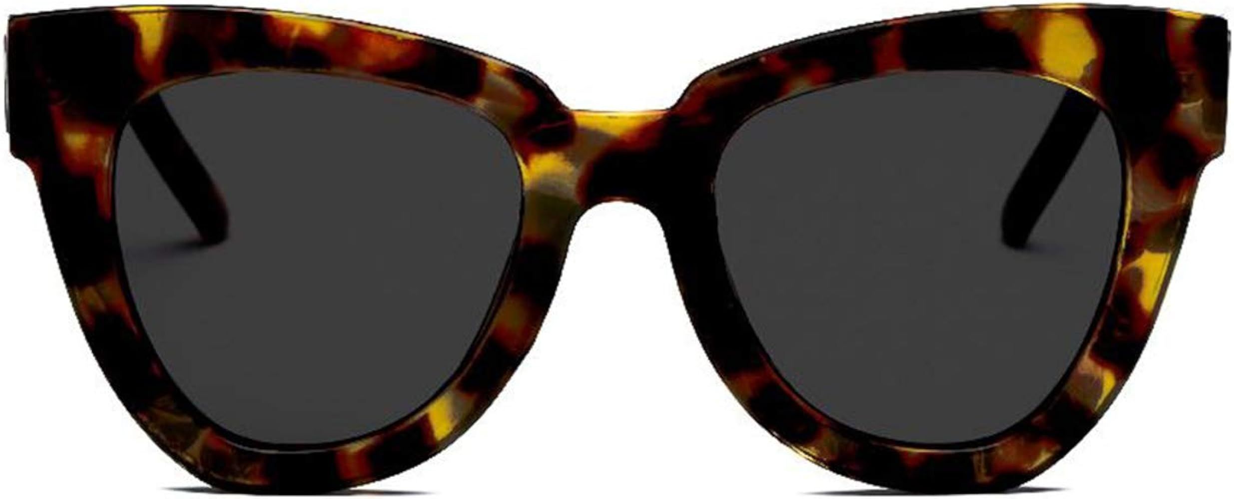Dollger Retro Cat Eye Sunglasses Women Men Vintage Square Tortoise Shell Fashion Cateye Sunglasses | Amazon (US)