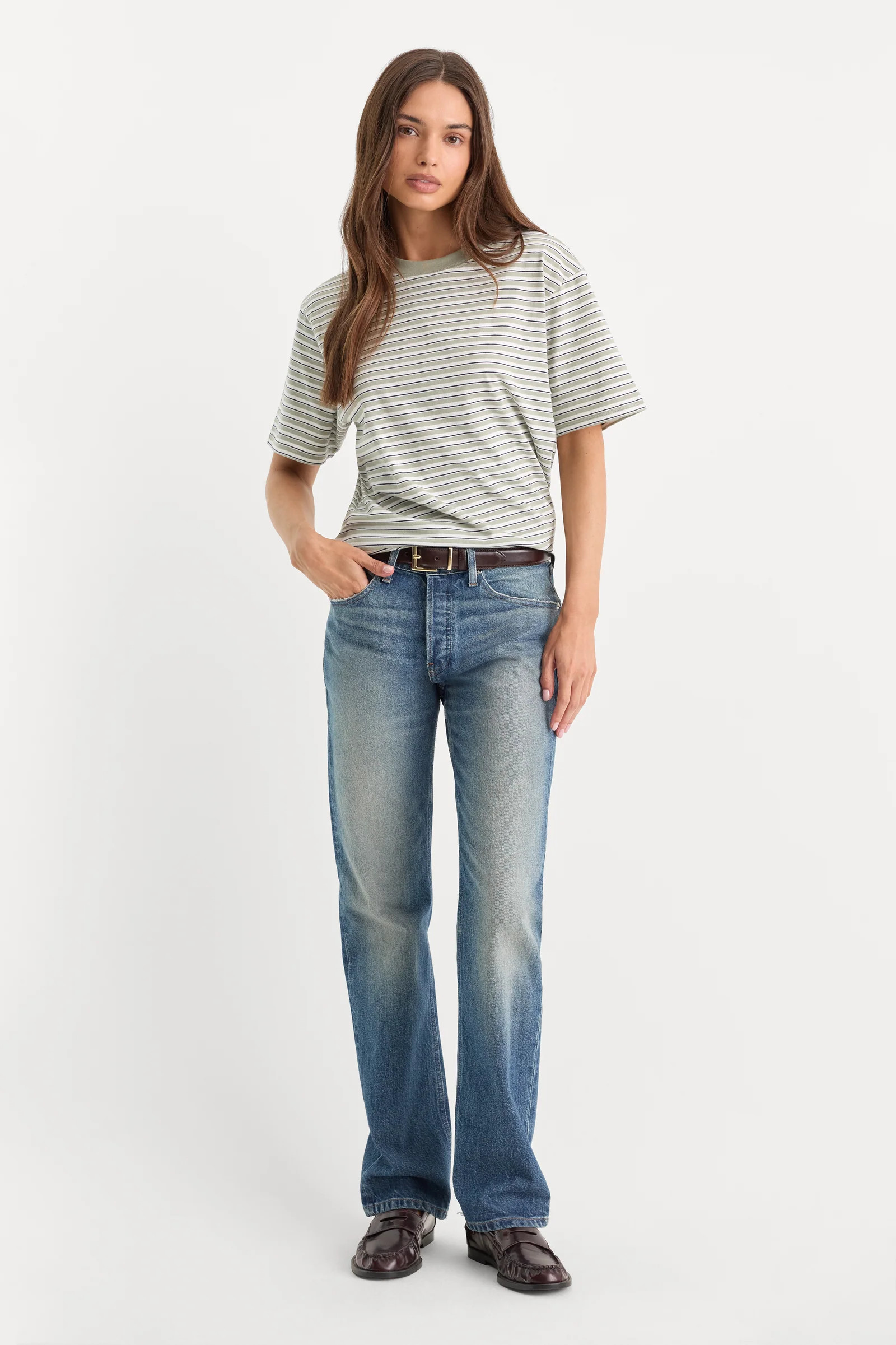 VINTAGE STRAIGHT JEANS | INDIGO1282 | Good American