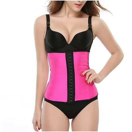 Waist Trainer for Women Tummy Control Corset Steel Bone Waist Cincher Bodyshaper Sport Girdle Corset with Hook | Walmart (US)