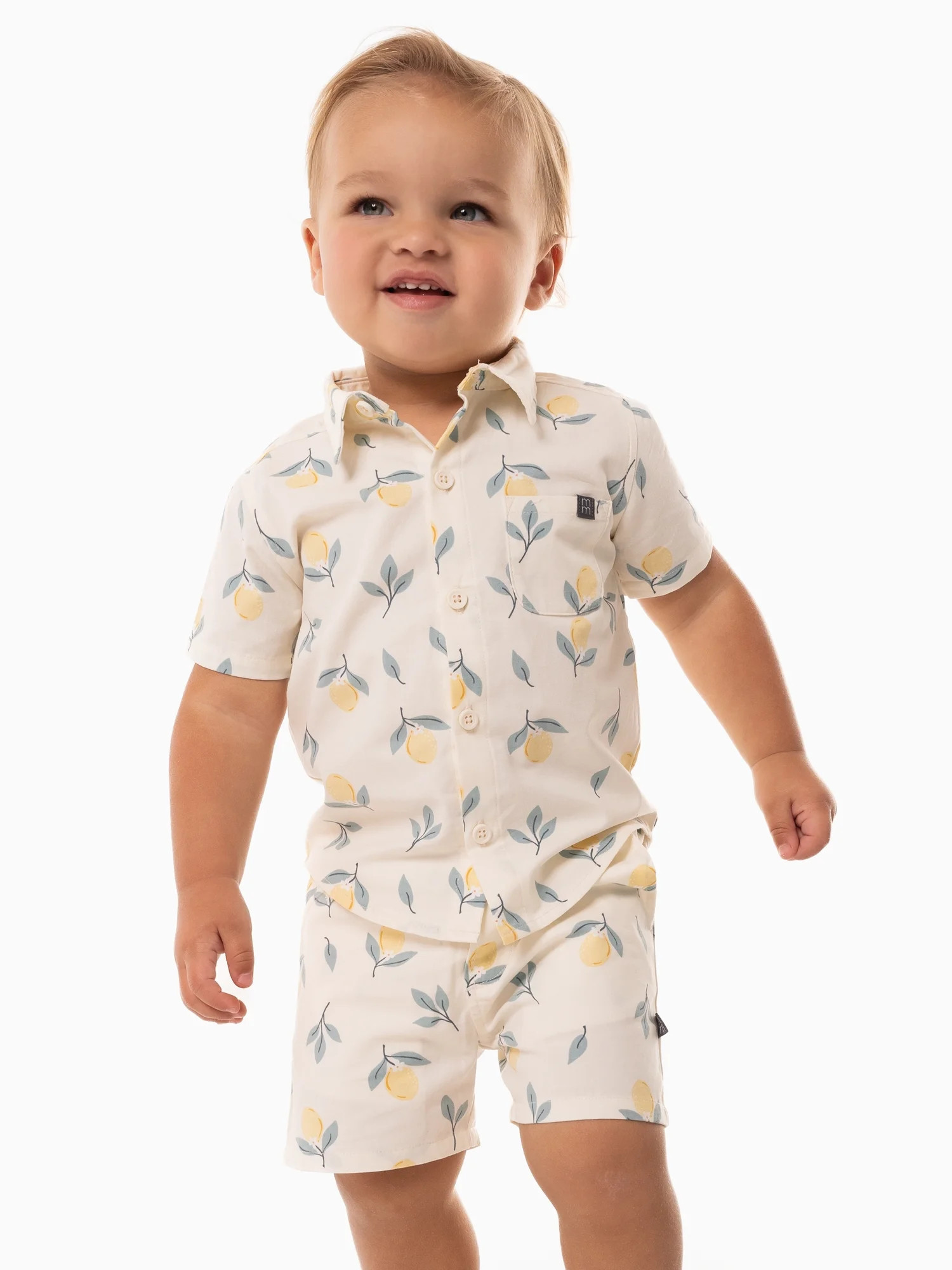 Modern Moments by Gerber Toddler Boy Woven Shirt and Short Set, Sizes 12M-5T | Walmart (US)