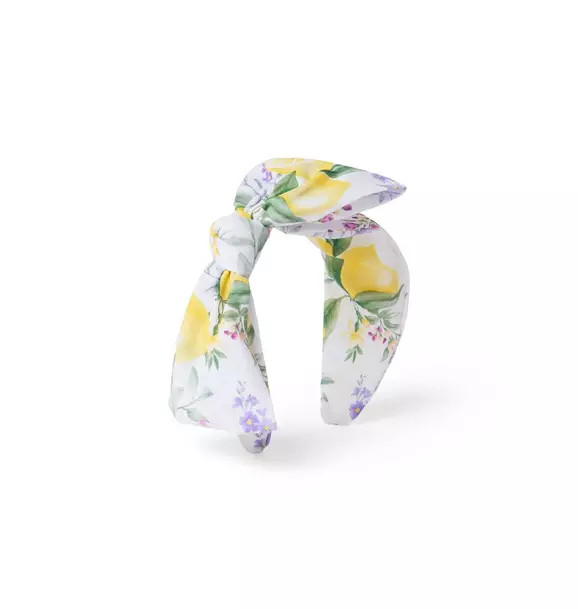Lemon Floral Bow Headband | Janie and Jack