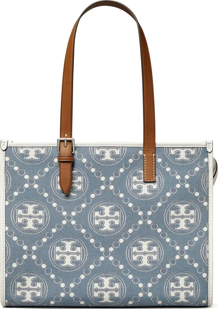 Small T Monogram Denim Tote | Nordstrom