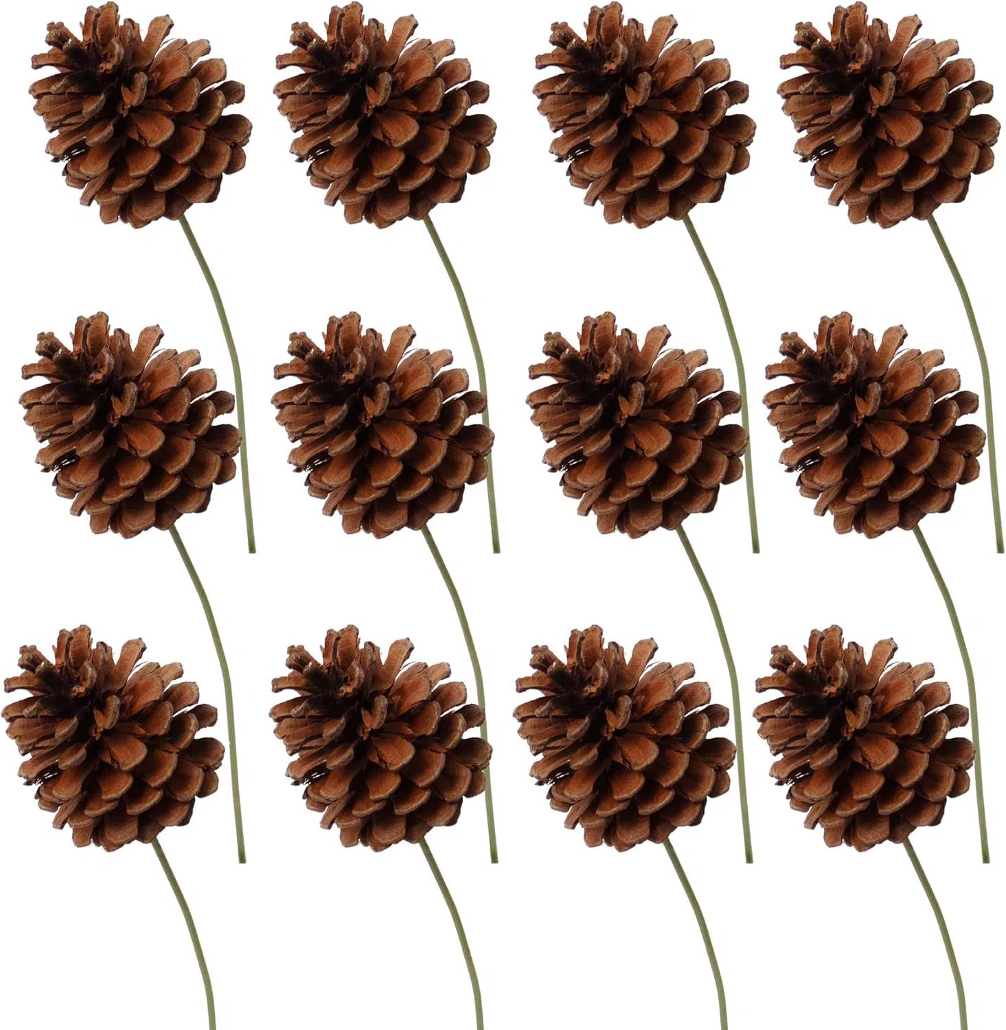 The Holiday Aisle® Lacquered Pine Cone Picks – Elegant Artificial Pinecones with Glossy Finish... | Wayfair North America