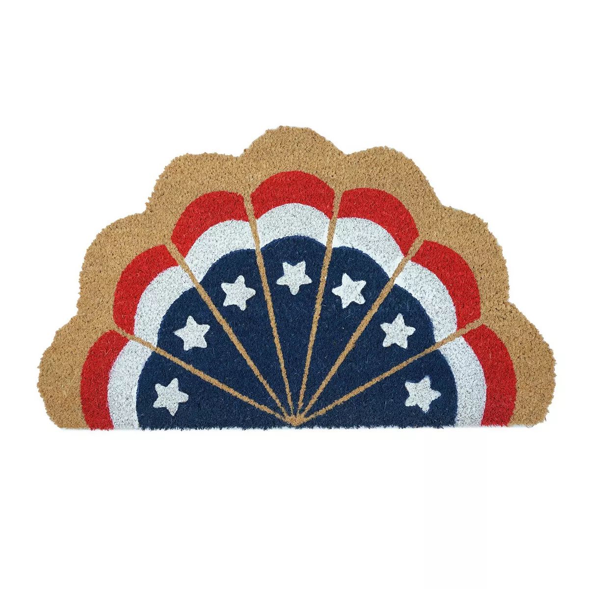 Americana Bunting-Shaped Coir Doormat | Kohl's